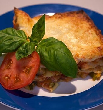 Vitaminebommetje uit de oven (vegetarische groentelasagne)