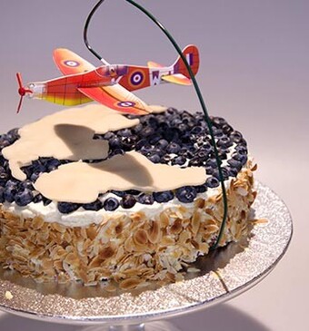 Isabels blauwe bessen pilotentaart