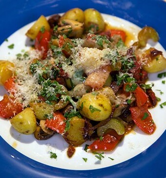 Chorizo-krieltjes met Parmezaanse kaas