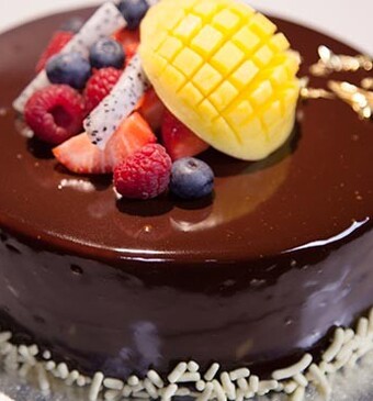 Jonathans chocolade-fruittaart