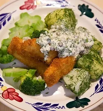 Vissticks met remouladesaus