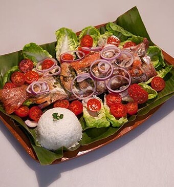 Pisca Kora met kokosrijst uit Venezuela (Roodbaars)