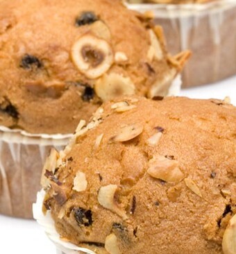 Hazelnoot-koffiemuffins