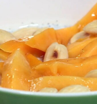 Mango-ontbijt met chiazaad