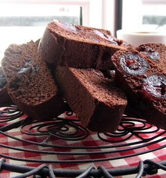 Chocolate and cherry biscotti