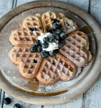 Bosbessen-maïswafels