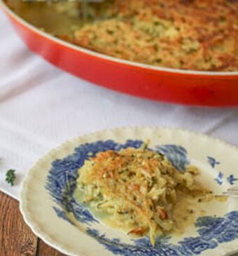 Courgette aardappel ovenschotel
