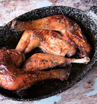 Gekarameliseerde lavendel kippenpoten