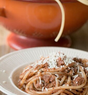 Pasta met een waanzinnige saus van lam