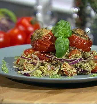 Goedgevulde tomaten