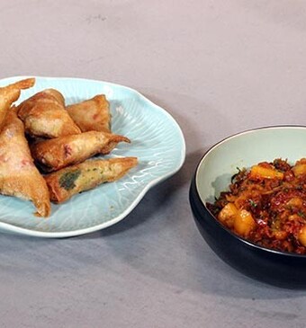 Samosa’s met mangochutney