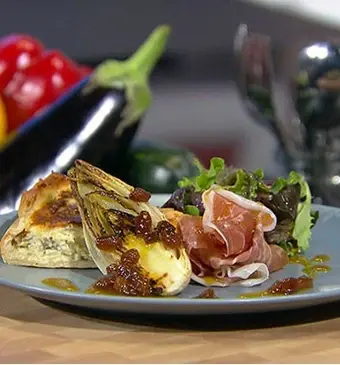 Witlofquiche met ham