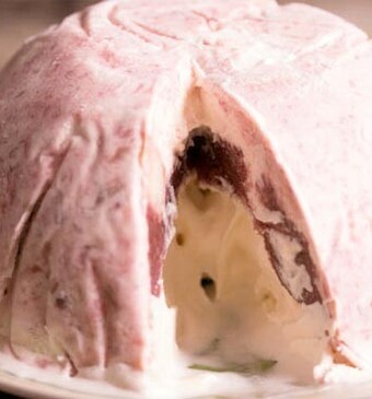 Cheaters ijstaart met rabarber