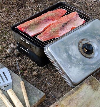 Roken in een rookoven