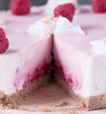 Marshmallow-frambozencheesecake