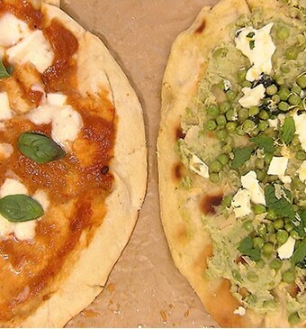 Veggie pizza’s met burrata