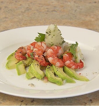 Mexicaanse ceviche met limoenmunt granita en avocado