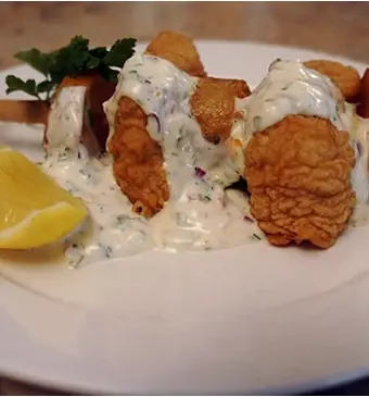 Fish and chips spiesen