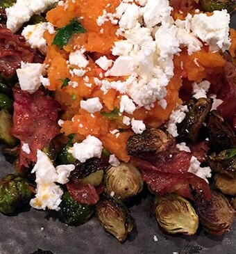 Bacon spruiten uit de oven