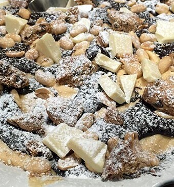 Chocolade-pindakaastaart