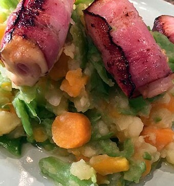 Boerinnenstamp (aardappel-wortel-snijbonenstamppot)