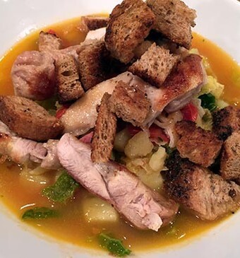 Maaltijdsoep van savooiekool