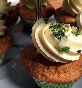 Limoen-cheesecupcakes