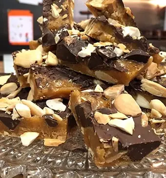 Chocolade toffeeschotsen