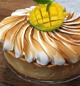 Mangoschuimtaart