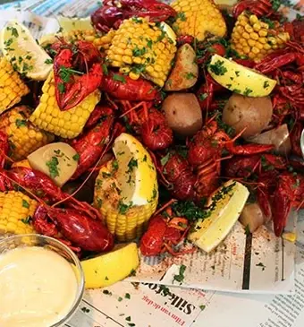 Rivierkreeftjes met limoenmayonaise