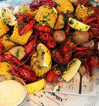 Rivierkreeftjes met limoenmayonaise