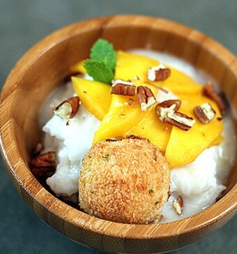 Sticky mango-kokosrijst