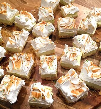 No bake key lime cheesecake squares
