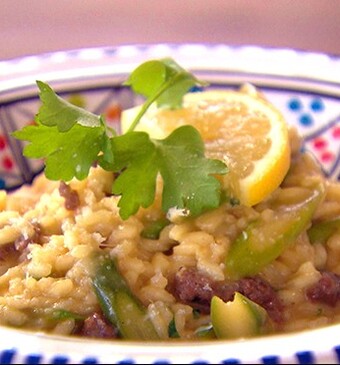 Risotto con salsiccia