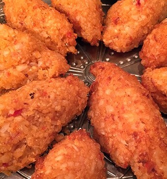 Somalische Bajiya (Vegetarische bonensnack)