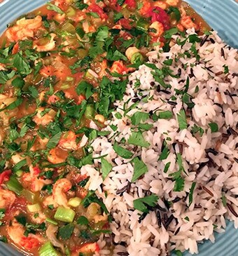 Gumbo met rivierkreeftjes