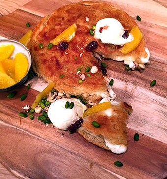 Libanese knafeh met mozzarella