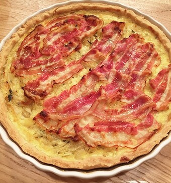 Klassieke Franse uientaart