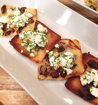 Cranberrypannenkoekjes geitenkaas