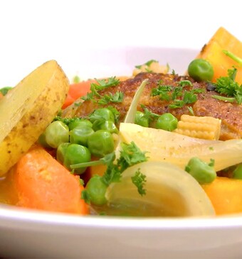 Danny's zomerse groentestoof met kip