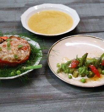 Franse Bisque van spinkrab