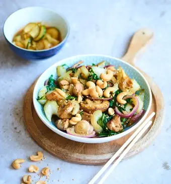 Kipcashewschotel uit Wokking Lekker