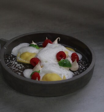 Gevulde zoete ravioli