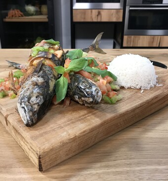 Gebakken vis dabu-dabu style (ikan goreng dabu dabu)