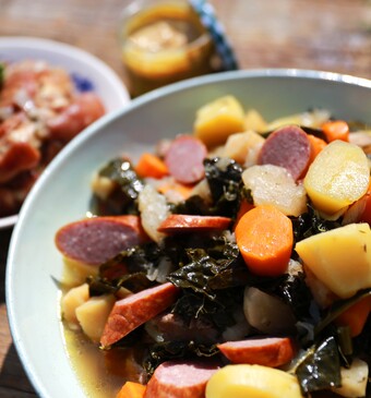 Vlaamse hutsepot met rookworst