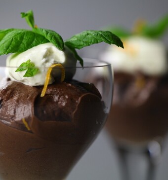 Franse chocolademousse en crêpes Suzette