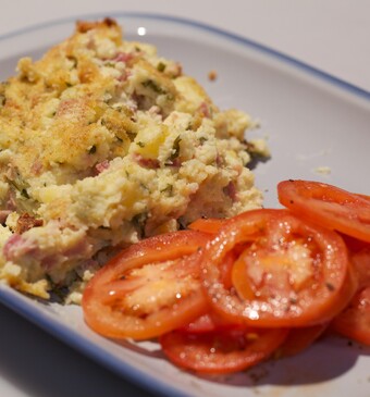 Gateau di patate (aardappeltaart)