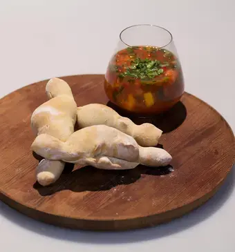 Caribische gazpacho met Pan Franses
