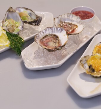 3 bereidingen van oesters