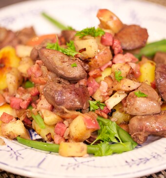 Gebakken kippenlever